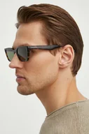Okulary przeciwsłoneczne - Gucci okulary przeciwsłoneczne męskie kolor brązowy - miniaturka - grafika 1