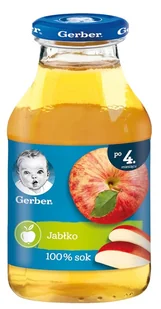 Gerber 100% - Sok Jabłkowy 200ml - Soki i herbatki dla dzieci - miniaturka - grafika 1