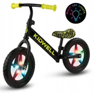 Rowerki biegowe - KIDWELL ROWEREK BIEGOWY REBEL LED Neon Yellow 5906601705748 - miniaturka - grafika 1