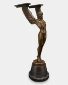 Figurki dekoracyjne - Ikar w Stylu Art Deco Rzeźba z Brązu - miniaturka - grafika 1