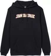Bluzy męskie - bluza męska SANTA CRUZ ARCH STRIP HOOD Black - miniaturka - grafika 1