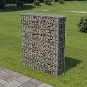 Ogrodzenia - vidaXL Ściana gabionowa z pokrywami, stal galwanizowana, 80x20x100 cm - miniaturka - grafika 1