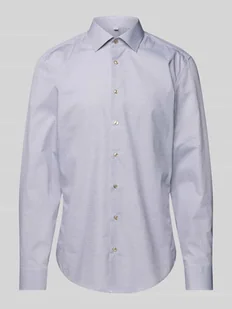 Koszula biznesowa o kroju slim fit z listwą guzikową - Koszule męskie - miniaturka - grafika 1
