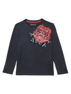 Bluzki damskie - Guess Bluzka L5YI16 K8HM4 Czarny Regular Fit - miniaturka - grafika 1