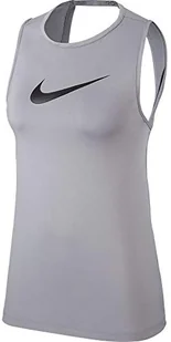 Nike W NP Tank Essential SWOOSH top, particle grey/(black), 2XL - Koszulki i topy damskie - miniaturka - grafika 1