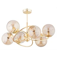Lampy sufitowe - Wiromat żyrandol 6xE14 złoty 63219 - miniaturka - grafika 1