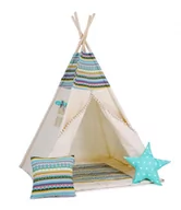 Namioty i tipi dla dzieci - SowkaDesign Namiot tipi dla dzieci, bawełna, poduszka, indiańska przygoda - miniaturka - grafika 1