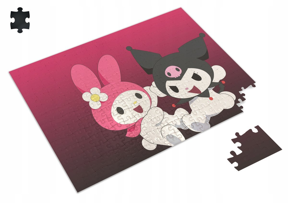 Puzzle KUROMI HELLO KITTY Cinnamoroll A3 252 el z Nadrukiem + IMIĘ 82