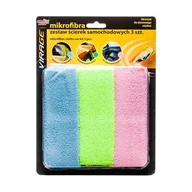 Akcesoria do mycia samochodu - Zestaw ścierek samochodowych mikrofibra 3 sztuki MojeAuto VIRAGE - miniaturka - grafika 1