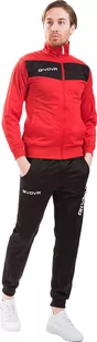 Dres Givova Tuta Visa Triacetato czerwono-czarny TR018 1210-M - Dresy męskie - miniaturka - grafika 1