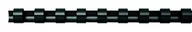 Grzbiety do bindownic - Fellowes Grzbiet, 5331502 - Grzbiety plastikowe 12 mm,czarny,25 szt - miniaturka - grafika 1