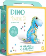 Zabawki kreatywne - 4 Figurki do Oklejenia Mozaiką Dinozaury - miniaturka - grafika 1