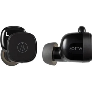 Audio Technica ATH SQ1TW czarne - Słuchawki - miniaturka - grafika 1