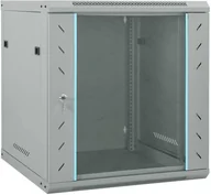 Szafy rack - vidaXL Szafa sieciowa z przechowywaniem Szary 60 x 60 x 65 cm Stal - miniaturka - grafika 1