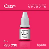 Pozostałe akcesoria kosmetyczne - Pigment do makijażu permanentnego ust Bioevolution Red 735 Qline Pro 5ml - miniaturka - grafika 1