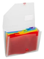 Teczki i skoroszyty - Snopake Teczka A4 Rainbow 6 przekładek - miniaturka - grafika 1