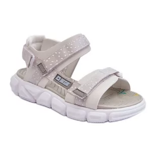 Dziecięce Sandałki Na Rzep Big Star LL374201 Szare - Buty dla dziewczynek - miniaturka - grafika 1