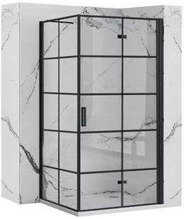 Rea Kabina prysznicowa Rea Molier Black 110x80 - Kabiny prysznicowe - miniaturka - grafika 1