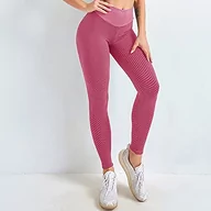 Legginsy - EULLA Legginsy do jogi z wysokim stanem dla kobiet, Czerwona Róża 05, XXL - miniaturka - grafika 1