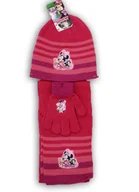 Rękawiczki - Komplet Czapka Szalik Rękawiczki Minnie Ciemny Róż - miniaturka - grafika 1