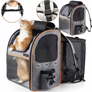 Transporter Dla Kota Psa Królika Plecak Rozkładany Xl Duży Kojec Kieszonki - Plecaki Transporter Dla Kota Psa Królika Plecak Rozkładany Xl Duży Kojec Kieszonki - Plecaki - miniaturka - grafika 1