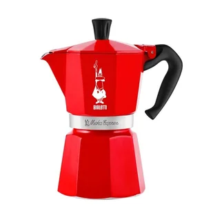 Kawiarka Bialetti Moka Express Nutcracker 6tz - Czerwona - Zaparzacze i kawiarki - miniaturka - grafika 1