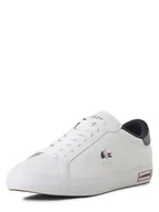 Trampki męskie - Lacoste Męskie tenisówki ze skóry Mężczyźni skóra biały jednolity, 7.5 - miniaturka - grafika 1