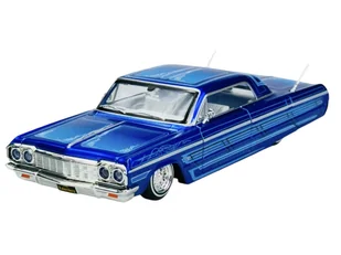 MAISTO DESIGN 1964 CHEVROLET IMPALA SS NIEBIESKI 1:26 32547 - Samochody i pojazdy dla dzieci - miniaturka - grafika 1