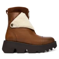 Botki damskie - Botki Fly London Zufefly P145316001 Brązowy - miniaturka - grafika 1