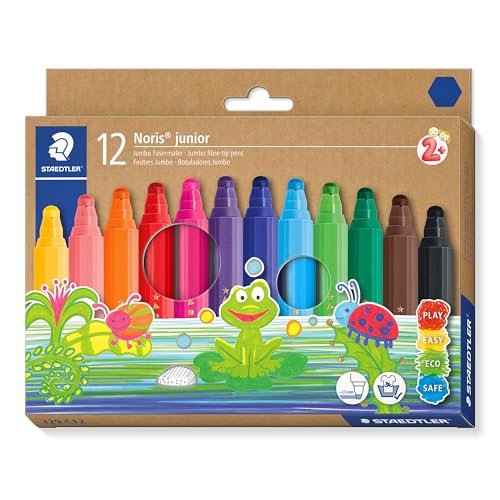 Długopis światłowodowy STAEDTLER Noris Junior Jumbo, zestaw 12 sztuk, detaliczny