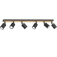 Lampy sufitowe - Listwa natynkowa z sześcioma reflektorami LX 1651 z serii TULON - miniaturka - grafika 1