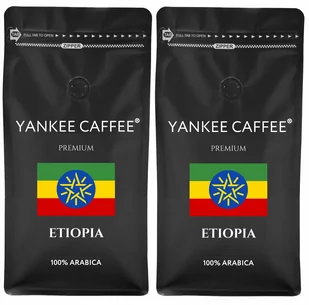 Kawa ziarnista 2kg Arabica świeżo palona Etiopia Do ekspresu i przelewu - Kawa - miniaturka - grafika 1