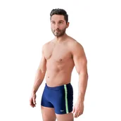 Kąpielówki męskie - Spodenki męskie S-1425 granat seledyn fluo 3XL - miniaturka - grafika 1