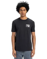 Koszulki męskie - Quiksilver Koszulka męska czarna S - miniaturka - grafika 1