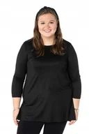 Bluzki damskie - Duża Długa Bluzka Damska Tunika Oversize 177-2 4XL - miniaturka - grafika 1
