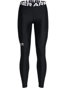 Under Armour Legginsy sportowe "HeatGear" w kolorze czarnym - Spodnie sportowe damskie - miniaturka - grafika 1