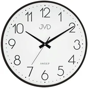 Zegary - JVD Zegar ścienny HK4169.1 czarny metalowy 40 cm - miniaturka - grafika 1