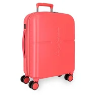 Walizki - Pepe Jeans Highlight Walizka kabiny Czerwony 40x55x20 cms Sztywne ABS Zamknięcie TSA Zintegrowany 37L 2,96 kg 4 Koła Podwójne Bagaż Ręczny by Joumma Bags, Czerwony, Walizka kabinowa - miniaturka - grafika 1
