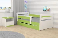 Łóżka dla dzieci i młodzieży - Kocot Kids Łóżko TOMI zielone dla dzieci ze stelażem Kocot Kids - miniaturka - grafika 1