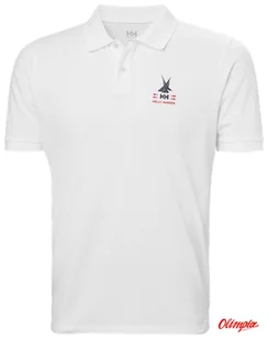Koszulka męska HELLY HANSEN KOSTER POLO - White - Koszulki męskie - miniaturka - grafika 1