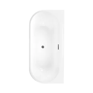 Wanna wolnostojąca przyścienna Pari 170x80 cm szary odpływ Corciano - Wanny Wanna wolnostojąca przyścienna Pari 170x80 cm szary odpływ Corciano - Wanny - miniaturka - grafika 1