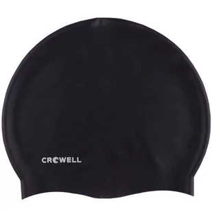 Czepek pływacki silikonowy dla dorosłych Crowell Mono Breeze czarny - Pływanie - miniaturka - grafika 1