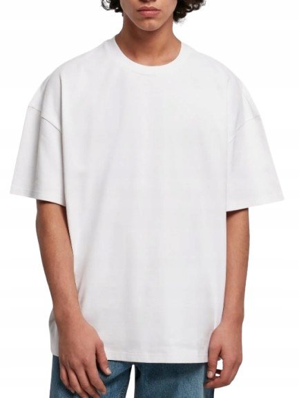 URBAN CLASSICS BIAŁY MĘSKI T-SHIRT Z OKRĄGŁYM DEKOLTEM 5XL J5D