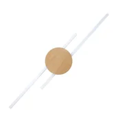 Lampy ścienne - JAVA WHITE WOOD KINKIET 2 PŁ - miniaturka - grafika 1