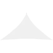 Parasole ogrodowe - vidaXL Trójkątny żagiel ogrodowy, tkanina Oxford, 3,5x3,5x4,9 m, biały 135285 - miniaturka - grafika 1
