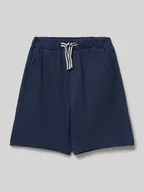 Spodnie i spodenki dla chłopców - Szorty z dzianiny dresowej z wpuszczanymi kieszeniami - miniaturka - grafika 1