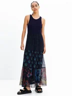 Sukienki - Desigual Sukienka codzienna Dudas 23SWVK90 Granatowy Regular Fit - miniaturka - grafika 1