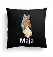 Poduszki dekoracyjne - Foto Poduszka Czarna POCAHONTAS BAJKA + IMIĘ 3 - miniaturka - grafika 1