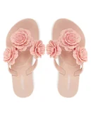 Buty dla dziewczynek - Melissa Japonki Mini Melissa Harmonic Springtime Inf M 35705 Różowy - miniaturka - grafika 1