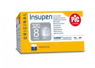 Artsana PIC Insupen 32 G 8 mm igły do penów insulinowych Original x 100 szt | DARMOWA DOSTAWA OD 199 PLN! - Glukometry i akcesoria dla diabetyków - miniaturka - grafika 1